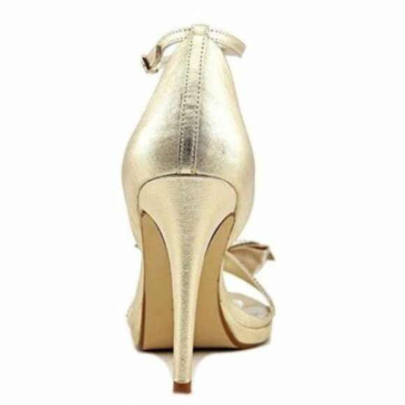 Caparros Womens Zolina Open Toe D'Orsay Pumps Gold Metallic Size 7.5 M Prom NEW - Picture 4 of 4